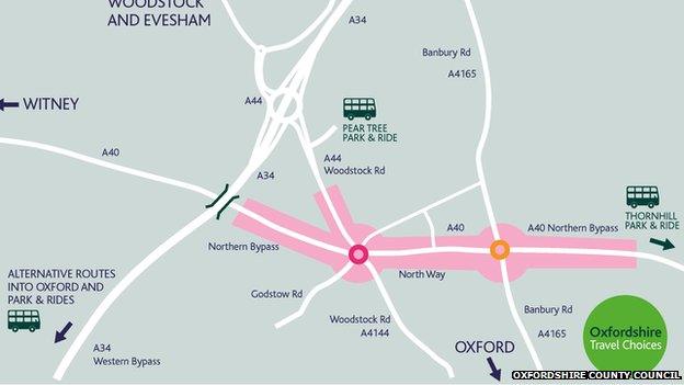 Cutteslowe and Wolvercote roundabouts