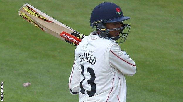 Lancashire opener Haseeb Hameed