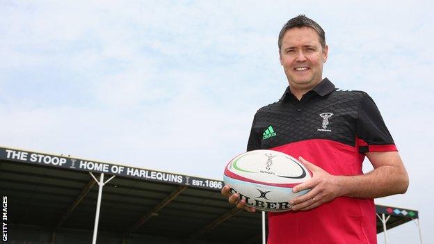 Harlequins general manager Billy Millard at The Stoop