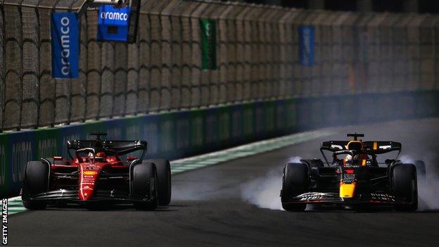 Chareles Leclerec and Max Verstappen