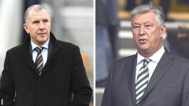 SFA chief executive and Celtic counterpart Peter Lawwell