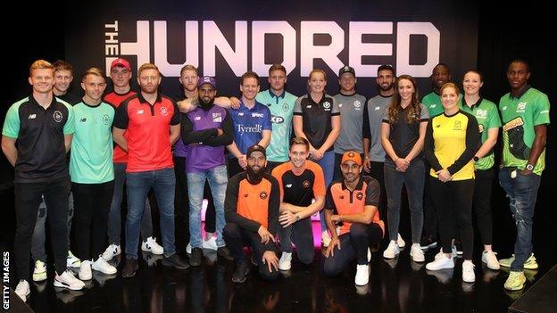 England players at the Hundred draft