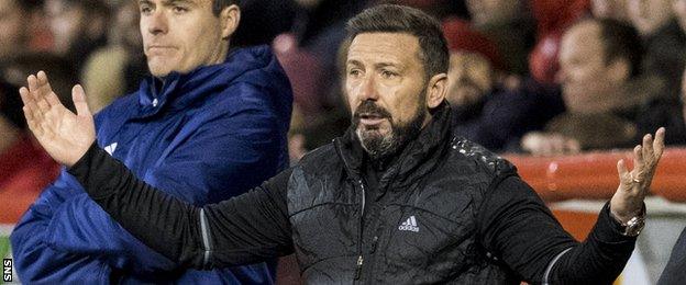 Aberdeen manager Derek McInnes