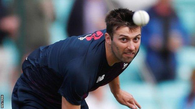 England bowler Mark Wood