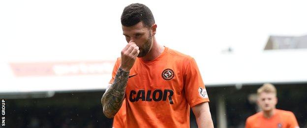 Dundee United defender Mark Durnan knocked in an own goal