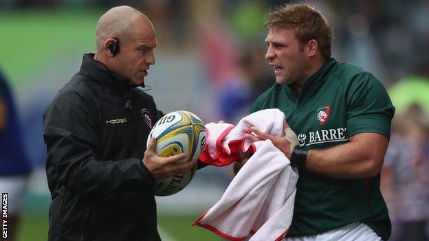 Richard Cockerill (left) with Tom Youngs