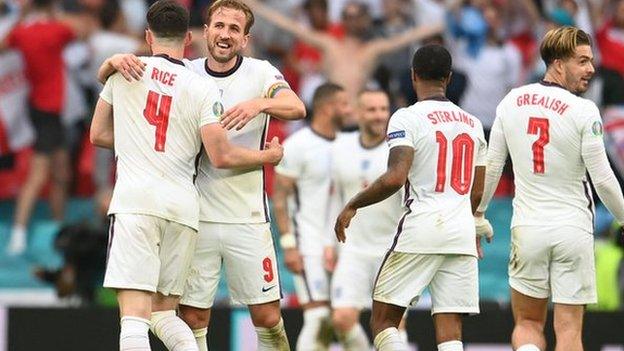 England celebrate