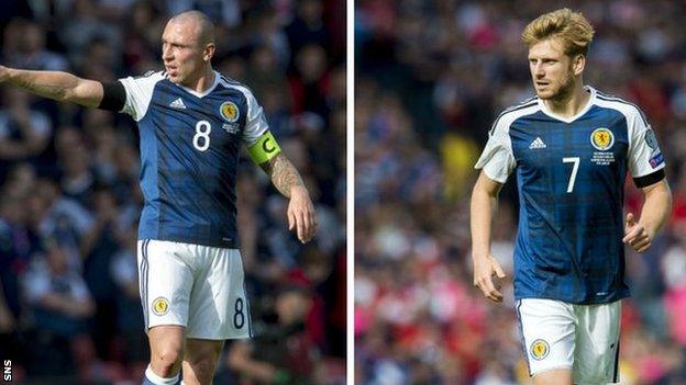 Scott Brown (left) and Stuart Armstrong