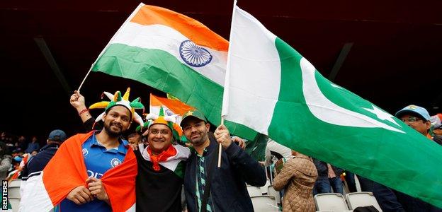 India and Pakistan supporters