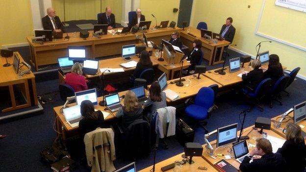 The Historical Institutional Abuse inquiry is taking place in Banbridge courthouse, County Down