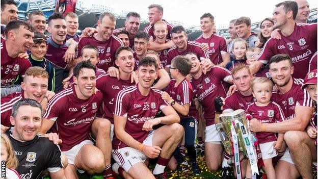 Galway won the All-Ireland hurling title by beating Waterford 0-26 to 2-17