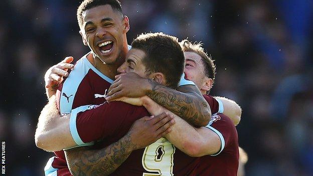 Burnley celebrate