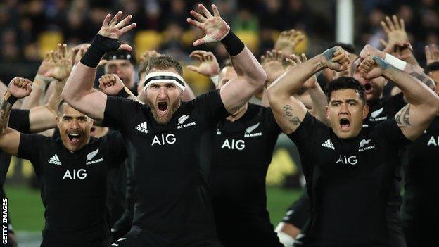 All Blacks perform the haka