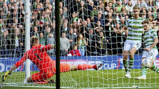 James Forrest scores for Celtic