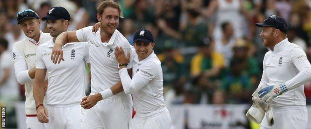 England celebrate