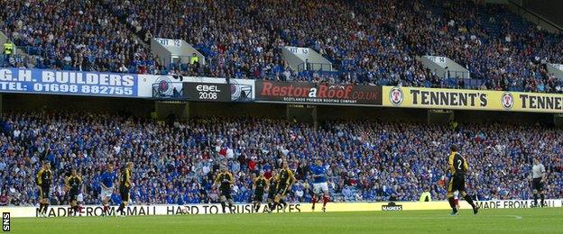 Rangers v East Fife in 2012