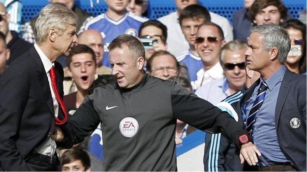 Arsene Wenger and Jose Mourinho