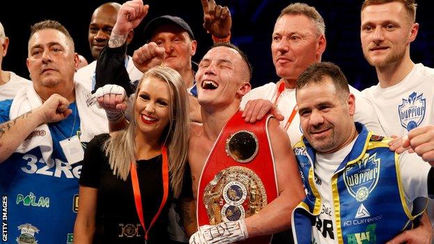 Warrington was praised by the likes of Anthony Crolla and Nicola Adams after his win