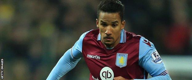 Aston Villa winger Scott Sinclair