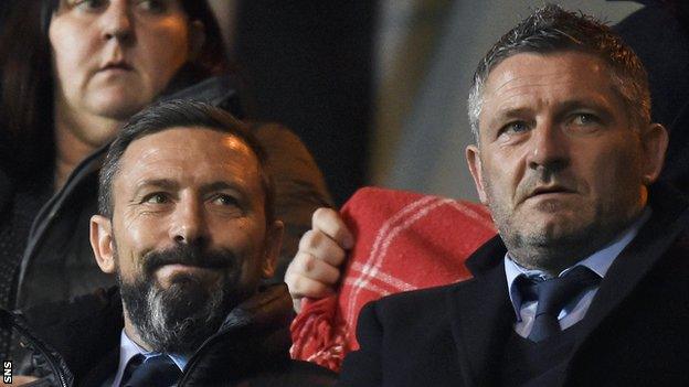 Derek McInnes and Tony Docherty