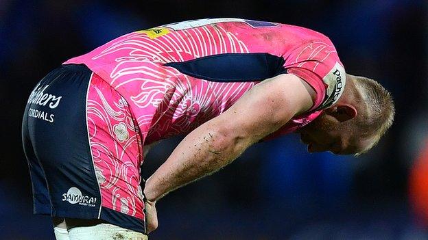 Exeter dejected after defeat by Leinster