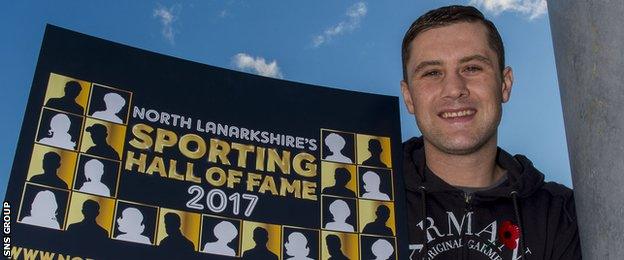 Ricky Burns was promoting the new North Lanarkshire Sporting Hall of Fame