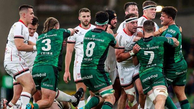 Tempers flare between Ulster and Connacht