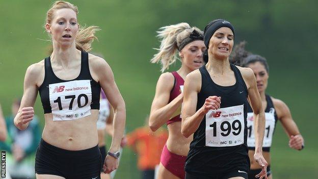 The women's 800m was the race of the day at last year's meeting