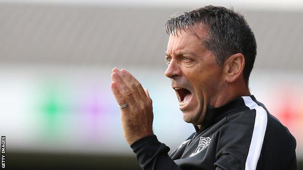 Swindon Town manager Phil Brown.