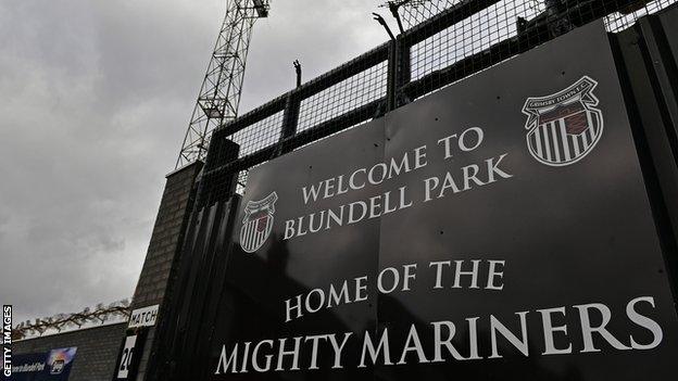 Blundell Park, home of Grimsby Town