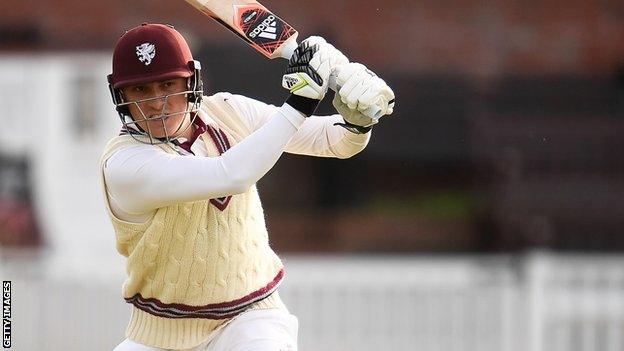 Tom Banton in action for Somerset