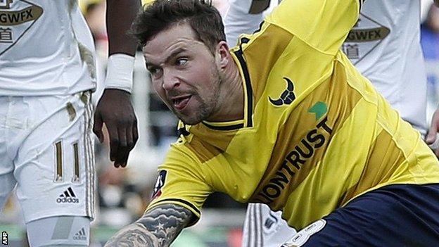 Oxford United forward Chris Maguire