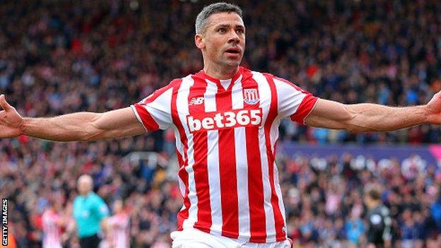 Stoke City forward Jon Walters