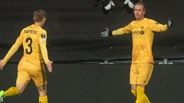 Ola Solbakken gave Bodo/Glimt an early lead on the night