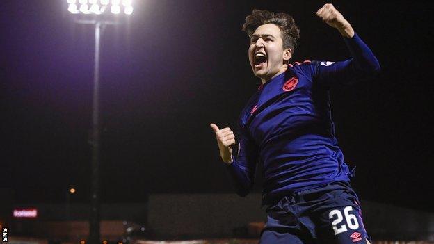 Hearts attacker Dario Zanatta celebrates scoring against Hamilton