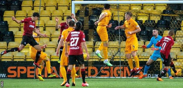 Alfie Jones headed St Mirren into the lead, but they folded after the break