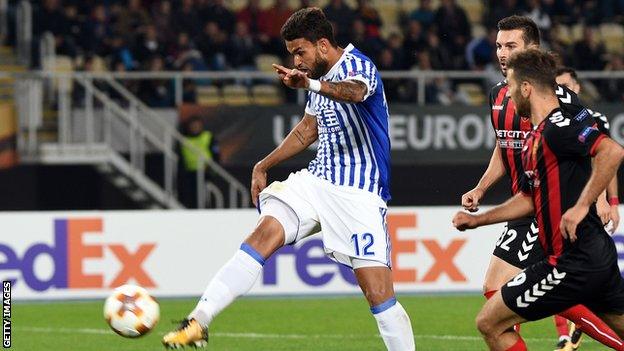 Willian Jose scores for Real Sociedad