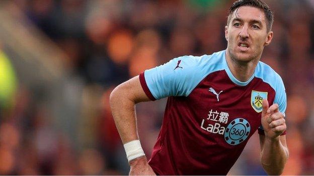 Stephen Ward in action for Burnley