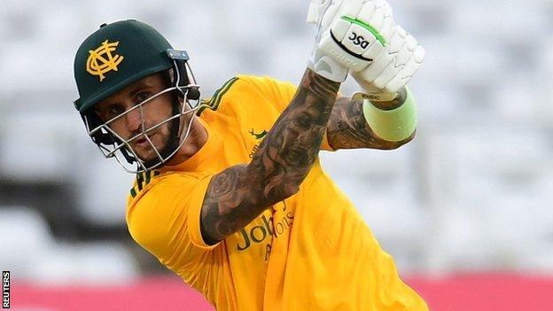 Only two batsmen have outscored Alex Hales in the T20 Blast this season