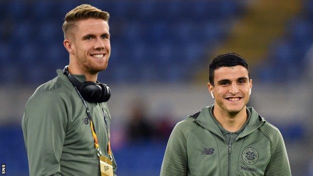 Kristoffer Ajer and Mohamed Elyounoussi