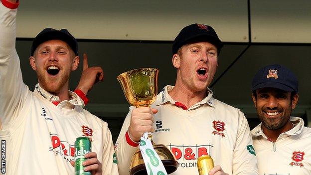 Essex celebrate their title win