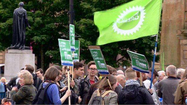 George Square rally