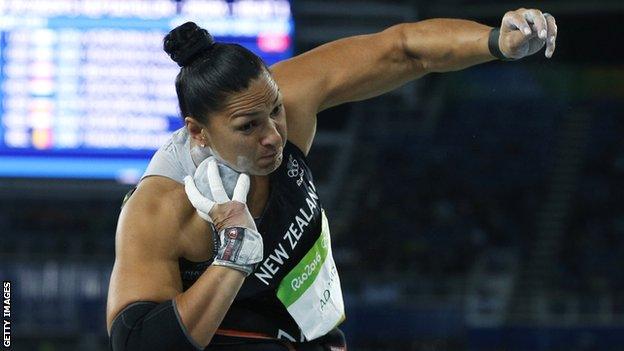 New Zealand's Valerie Adams