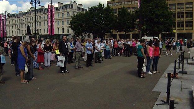 George Square silence