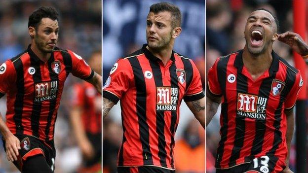 Adam Smith, Jack Wilshere and Callum Wilson have formed part of Bournemouth's English contingent