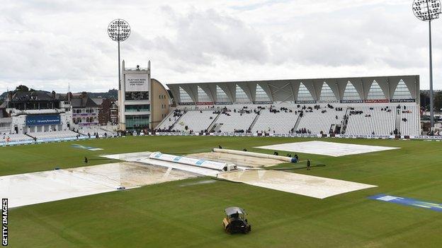 The final day of the first Test was abandoned as a draw following persistent rain