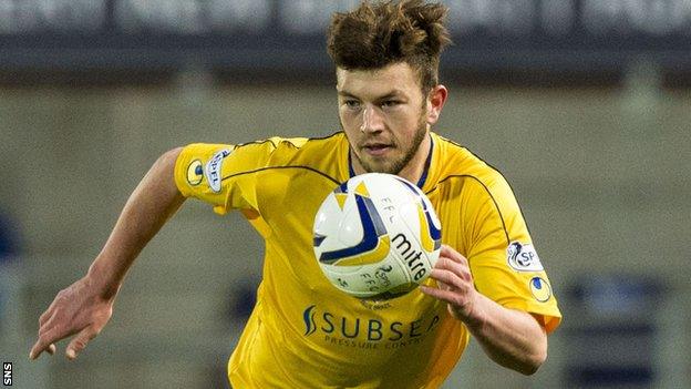 Darren Brownlie in action for Cowdenbeath