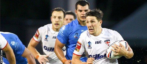 England's Gareth Widdop against Italy in 2013