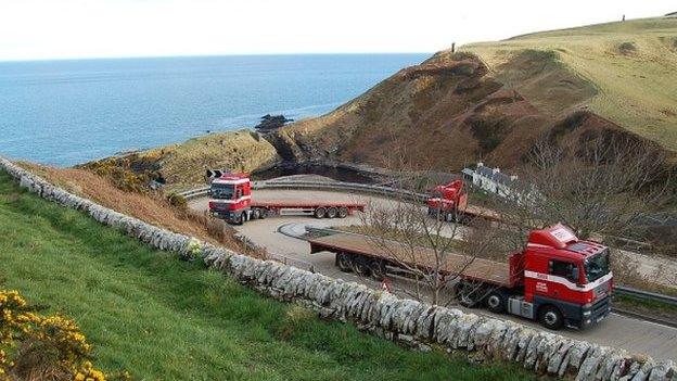 Berriedale Braes hairpin bend