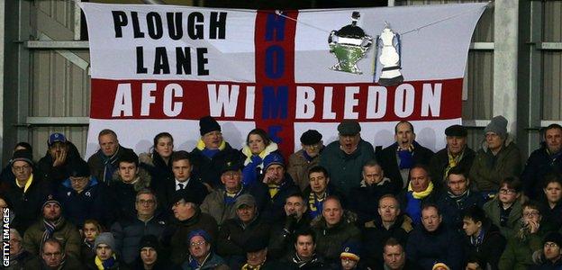 AFC Wimbledon fans